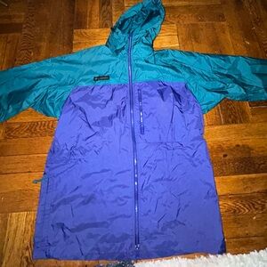 Columbia Blue and Purple windbreaker